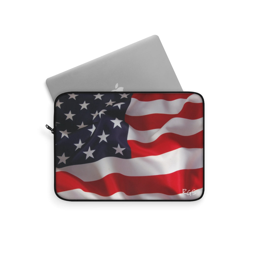 American Flag Laptop Cover